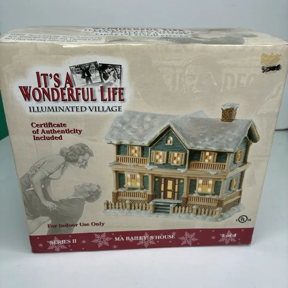 Its a Wonderful Life Ma Bailey's House Series 2 Christmas Village Enesco